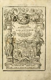 Cover of: I dieci libri d'architettvra