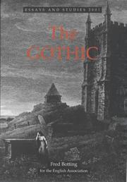 Cover of: The Gothic (Essays and Studies)
