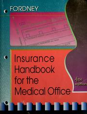 Cover of: Insurance Handbook for the medical office by Marilyn Takahashi Fordney