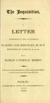 Cover of: The Inquisition. by John Milner