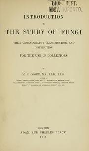 Cover of: Introduction to the study of fungi by M. C. Cooke
