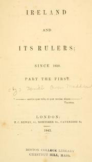 Cover of: Ireland and its rulers; since 1829.