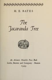 Cover of: The jacaranda tree. by H. E. Bates