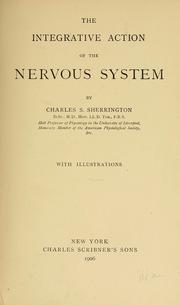 Cover of: The integrative action of the nervous system