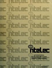 Cover of: INTELEC '84 by International Telecommunications Energy Conference (1984 New Orleans, La.)