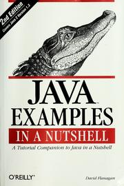 Cover of: Java examples in a nutshell: a tutorial companion to Java in a nutshell