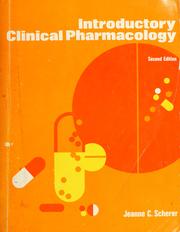 Cover of: Introductory clinical pharmacology