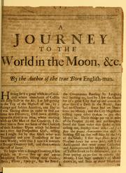 Cover of: A journey to the world in the moon, & c by Daniel Defoe