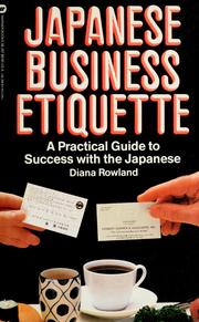 Cover of: Japanese business etiquette by Diana Rowland