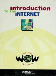 Cover of: Introduction to the Internet by Melvin Ustad