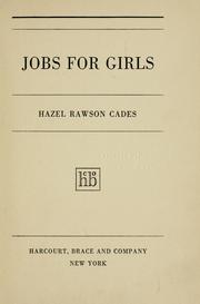 Cover of: Jobs for girls