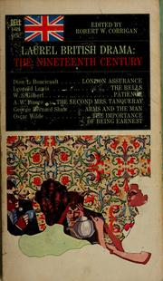 Cover of: Laurel British drama by edited, with an introd. by Robert W. Corrigan.