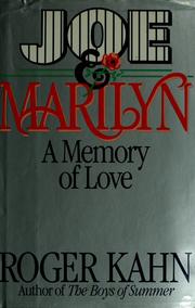 Cover of: Joe & Marilyn: a memory of love