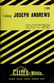 Cover of: Joseph Andrews: notes