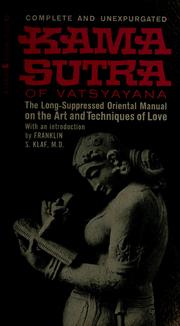Cover of: Kama sutra by Mallanaga Vātsyāyana
