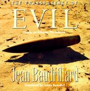 Transparency of Evil : Essays on Extreme Phenomena