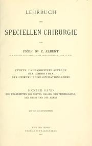 Cover of: Lehrbuch der speciellen Chirurgie