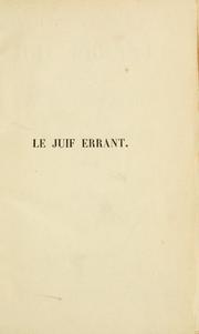 Cover of: Le juif errant. by Eugène Sue