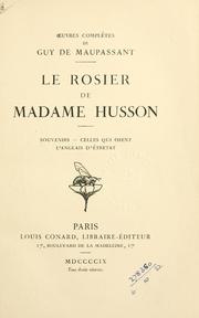 Cover of: Le rosier de Madame Husson by Guy de Maupassant