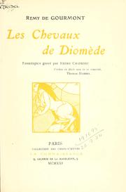 Cover of: chevaux de Diomède.: Front. gravé par Henry Chapront.
