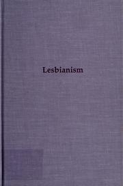 Cover of: Lesbianism