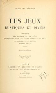 Cover of: Les jeux rustiques et divins.