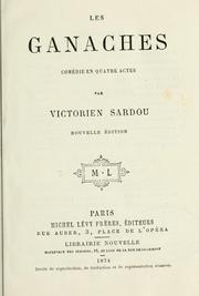 Cover of: ganaches: comédie quatre actes.