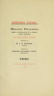Cover of: Magic plants: being a translation of a curious tract entitled De vegetalibus magicis
