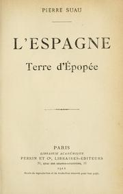 Cover of: Espagne: terre d'épopée