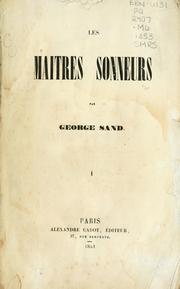 Cover of: Les maîtres sonneurs.