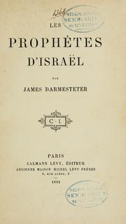 Cover of: Les prophètes d'Israël