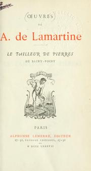 Cover of: tailleur de pierres de Saint-Point.