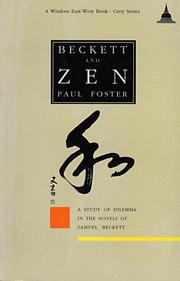 Beckett and Zen by Foster, Paul
