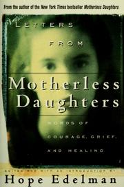 Cover of: Letters from motherless daughters by edited and with an introduction by Hope Edelman.