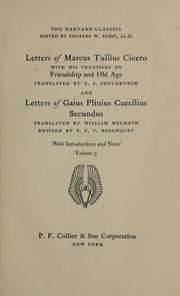 Cover of: Letters of Marcus Tullius Cicero by Cicero