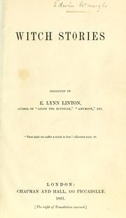 Cover of: Witch stories by E. Lynn Linton