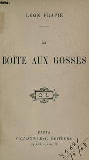Cover of: La boîte aux gosses.