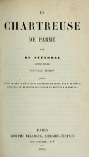 Cover of: La chartreuse de Parme by Stendhal