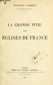 Cover of: grand pitié des églises de France.