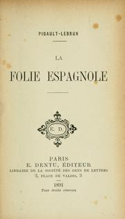 Cover of: La folie espagnole.