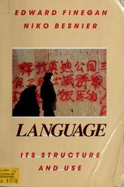 Cover of: Language: its structure and use