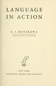 Cover of: Language in action by S. I. Hayakawa