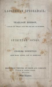 Cover of: Laoidhean spioradail by Charles Robertson