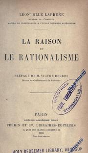 Cover of: La raison et le rationalisme
