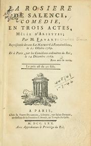 Cover of: rosière de Salenci: comédie en trois actes melée d'ariettes.