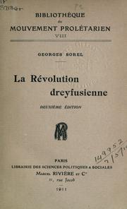Cover of: révolution dreyfusienne