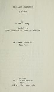 Cover of: The last sentence: a novel