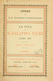 Cover of: La vita di S. Filippo Neri: libri tre.