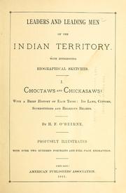 Cover of: Leaders and leading men of the Indian Territory by H. F. O'Beirne