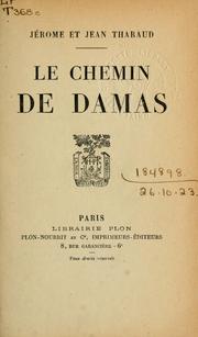 Cover of: chemin de Damas.